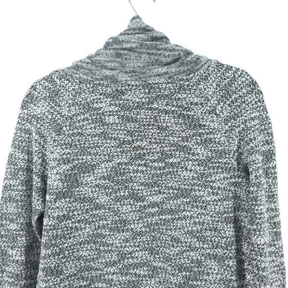 Lou & Grey Casual Luxe Cowl Neck Gray Mixed Knit Marled Pullover Sweater S - Picture 10 of 16